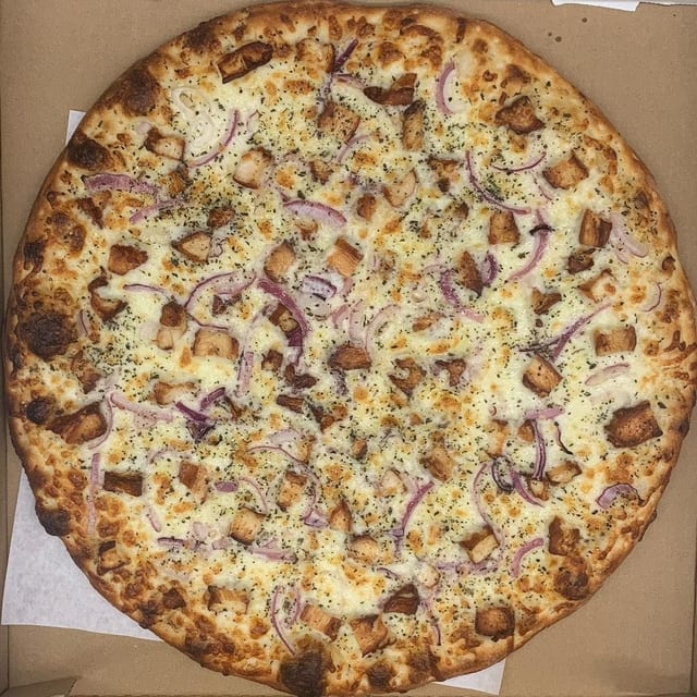 Chicken Bacon Pizza.