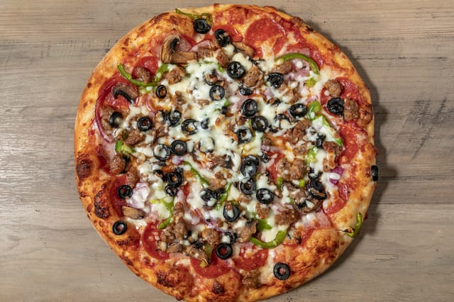 The Works Pizza.